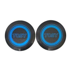 TOSY 36 LED Flying Disc Auto Light Up 175g Frisbee 2-PACK TESTED